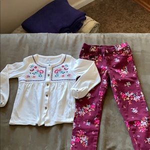 Carter pants and shirt set.